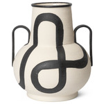 Trace Vase - Off White / Black