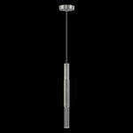 Antonia Cylinder Pendant - Silver Leaf / Nickel / No Skin / Crystal