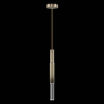Antonia Cylinder Pendant - Ombre Bronze / Nickel / No Skin / Crystal