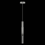 Antonia Cylinder Pendant - Ombre Silver / Nickel / No Skin / Crystal
