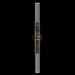 Antonia Cylinder Double Wall Sconce - Black / Brass / Charcoal / Crystal