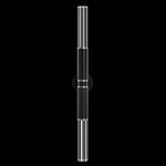 Antonia Cylinder Double Wall Sconce - Black / Nickel / No Skin / Crystal