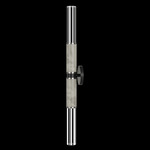 Antonia Cylinder Double Wall Sconce - Black / Nickel / Smoke / Crystal