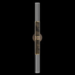 Antonia Cylinder Double Wall Sconce - Bronze / Brass / Charcoal / Crystal