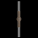 Antonia Cylinder Double Wall Sconce - Bronze / Nickel / No Skin / Crystal