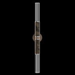 Antonia Cylinder Double Wall Sconce - Bronze / Nickel / Charcoal / Crystal