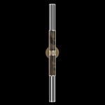 Antonia Cylinder Double Wall Sconce - Gold Leaf / Nickel / Charcoal / Crystal