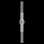 Antonia Cylinder Double Wall Sconce - Silver Leaf / Nickel / Smoke / Crystal