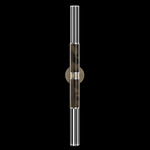 Antonia Cylinder Double Wall Sconce - Soft Gold Leaf / Nickel / Charcoal / Crystal