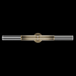 Antonia Cylinder Double Wall Sconce - Ombre Bronze / Brass / No Skin / Crystal