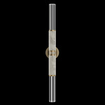 Antonia Cylinder Double Wall Sconce - Ombre Bronze / Brass / Smoke / Crystal