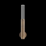 Antonia Cylinder Wall Sconce - Bronze / Brass / No Skin / Crystal