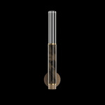 Antonia Cylinder Wall Sconce - Bronze / Brass / Charcoal / Crystal