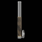 Antonia Cylinder Wall Sconce - Silver Leaf / Brass / Charcoal / Crystal