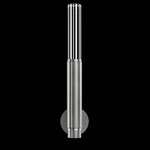 Antonia Cylinder Wall Sconce - Silver Leaf / Nickel / No Skin / Crystal
