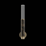 Antonia Cylinder Wall Sconce - Ombre Bronze / Brass / Charcoal / Crystal