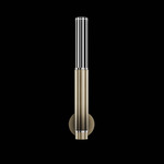 Antonia Cylinder Wall Sconce - Ombre Bronze / Nickel / No Skin / Crystal