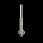 Antonia Cylinder Wall Sconce - Ombre Silver / Brass / Smoke / Crystal