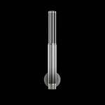 Antonia Cylinder Wall Sconce - Ombre Silver / Nickel / No Skin / Crystal