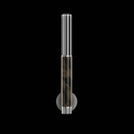 Antonia Cylinder Wall Sconce - Ombre Silver / Nickel / Charcoal / Crystal