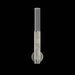 Antonia Cylinder Wall Sconce - Ombre Silver / Nickel / Smoke / Crystal