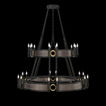 Mirage Tiered Chandelier - Black Iron
