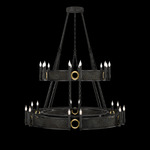 Mirage Tiered Chandelier - Black Iron