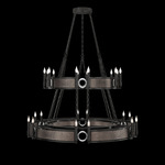 Mirage Tiered Chandelier - Black Iron