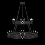 Mirage Tiered Chandelier - Black Iron