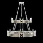 Mirage Tiered Chandelier - Silver Leaf