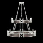Mirage Tiered Chandelier - Silver Leaf