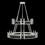 Mirage Tiered Chandelier - Silver Leaf