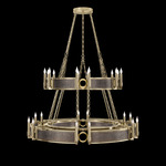 Mirage Tiered Chandelier - Soft Gold Leaf