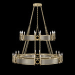 Mirage Tiered Chandelier - Soft Gold Leaf