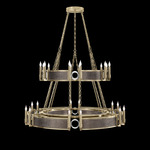 Mirage Tiered Chandelier - Soft Gold Leaf