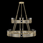 Mirage Tiered Chandelier - Soft Gold Leaf