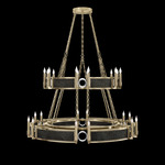 Mirage Tiered Chandelier - Soft Gold Leaf