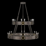 Mirage Tiered Chandelier - Midnight Steel