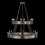 Mirage Tiered Chandelier - Midnight Steel
