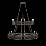 Mirage Tiered Chandelier - Midnight Steel