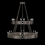 Mirage Tiered Chandelier - Midnight Steel