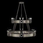 Mirage Tiered Chandelier - Midnight Steel