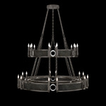 Mirage Tiered Chandelier - Midnight Steel