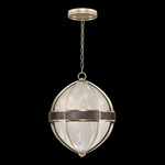 Mirage Globe Pendant - Champagne / White Swirl