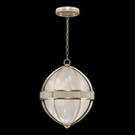 Mirage Globe Pendant - Champagne / White Swirl