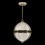 Mirage Globe Pendant - Champagne / White Swirl