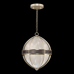 Mirage Globe Pendant - Champagne / White Swirl