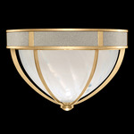 Mirage Ceiling Flush Light - Gold Leaf / White Swirl