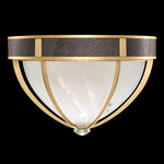 Mirage Ceiling Flush Light - Gold Leaf / White Swirl
