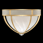 Mirage Ceiling Flush Light - Gold Leaf / White Swirl
